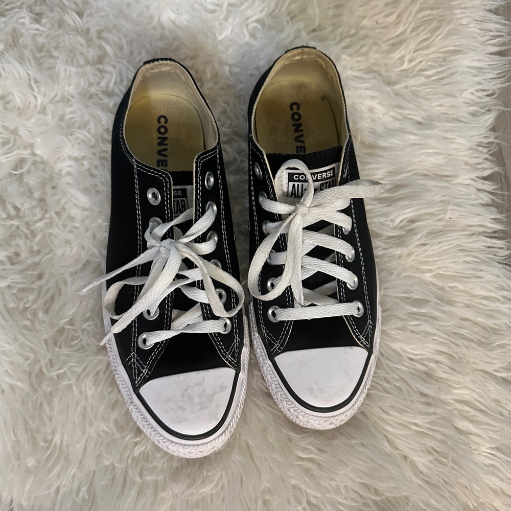 Women’s Converse Black and White Sneakers